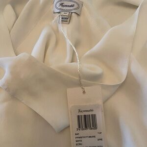 Faconnable Women's Ecru Intimate Top